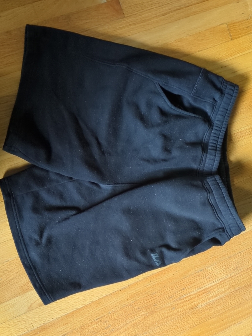 Fila Black Men's Cotton Jogger Shorts